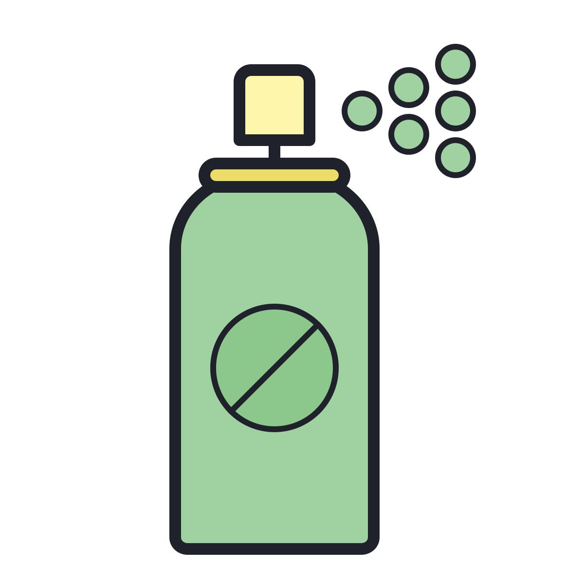 color hand drawn style spray mortale icon