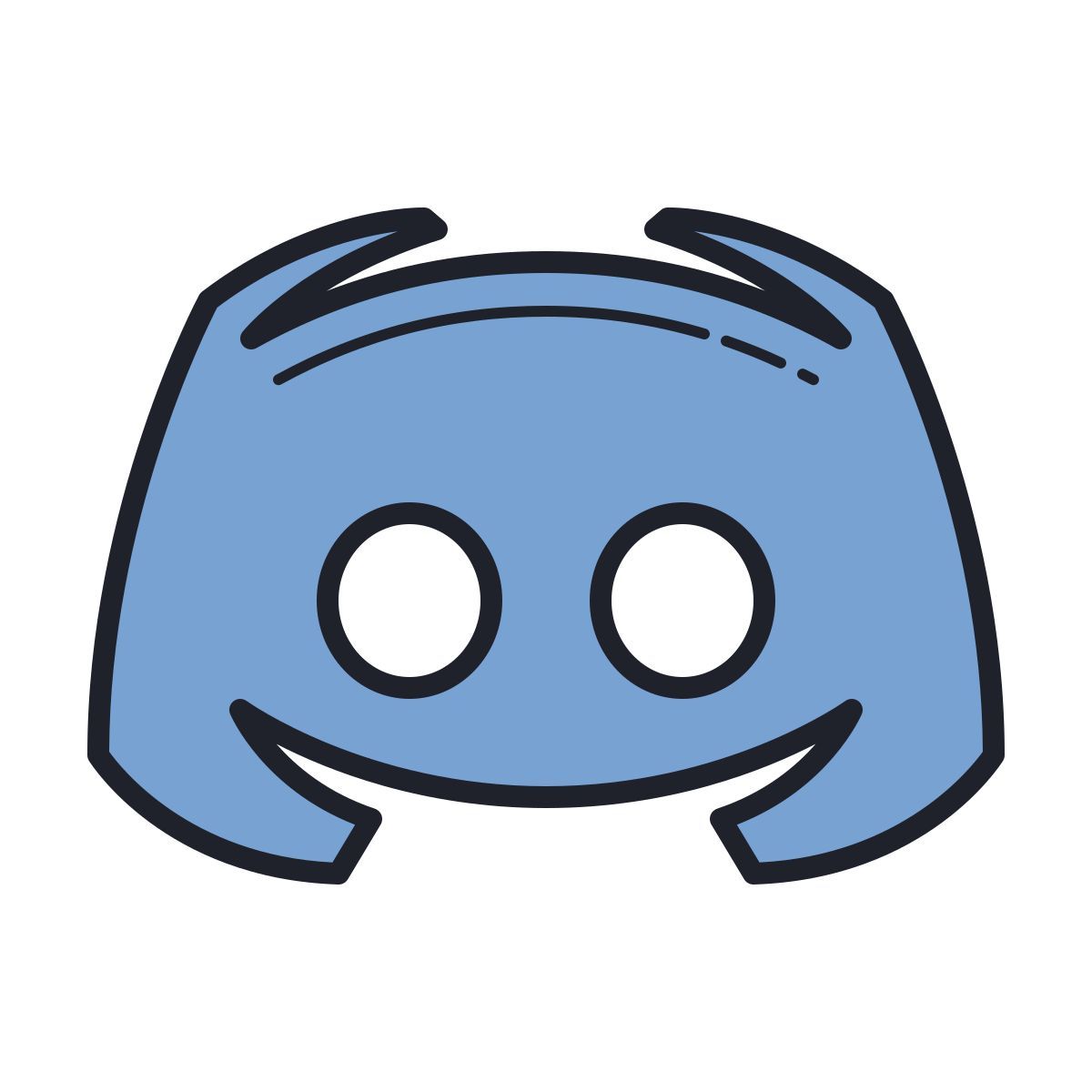 color hand drawn style discord logo icon