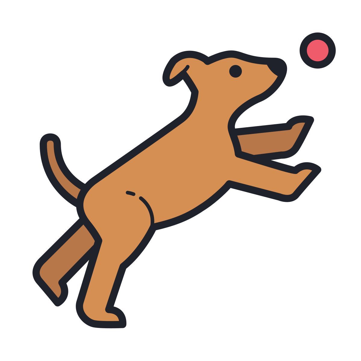 color hand drawn style hundepark icon