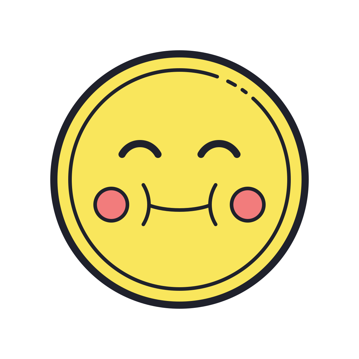 color hand drawn style fat emoji  v2 icon