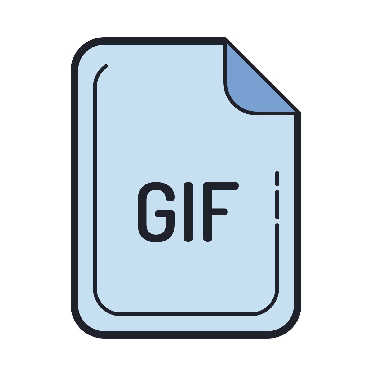 color hand drawn style gif icon