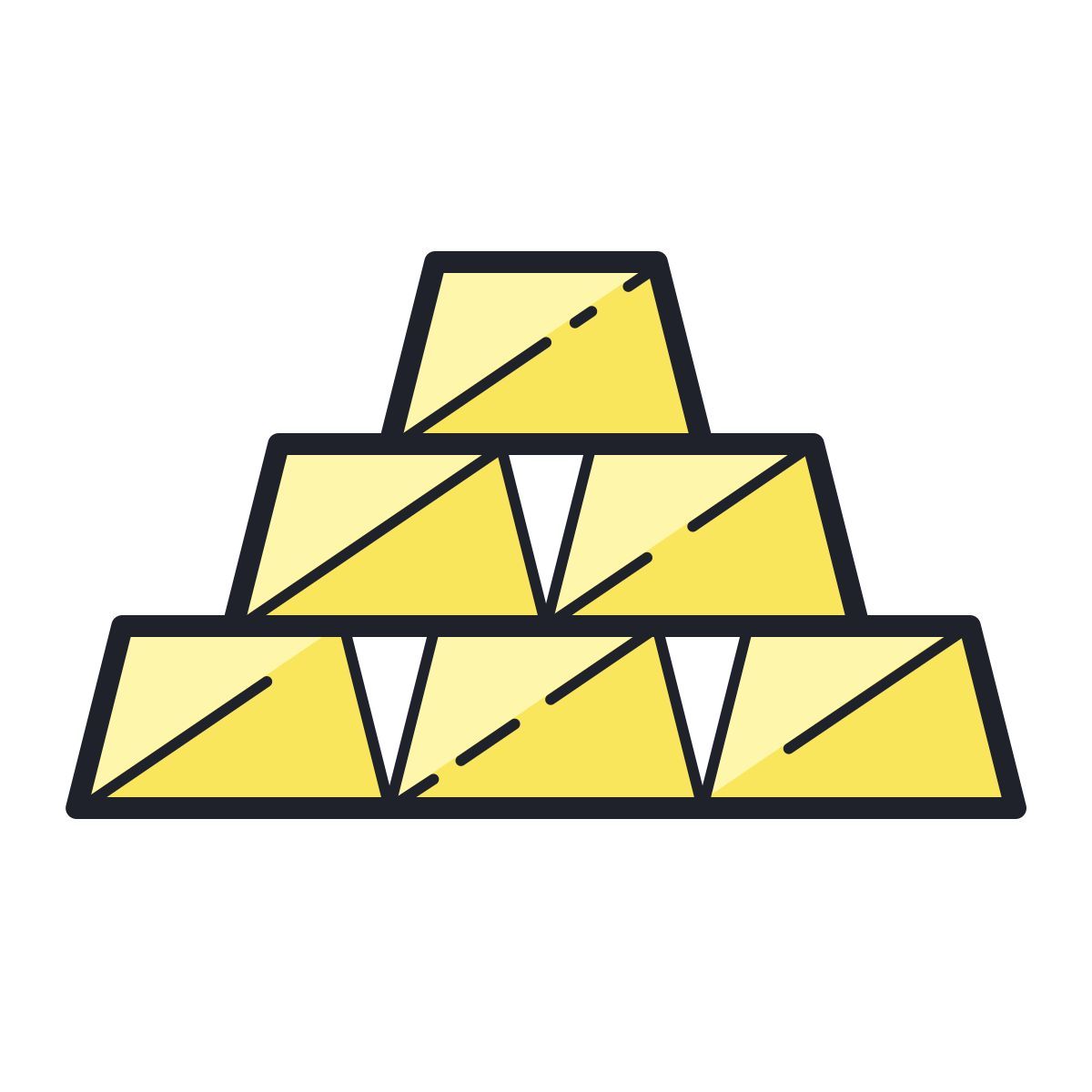 color hand drawn style 금 icon