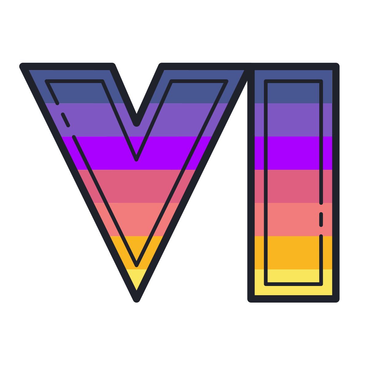 color hand drawn Stil grand theft auto vi Icon