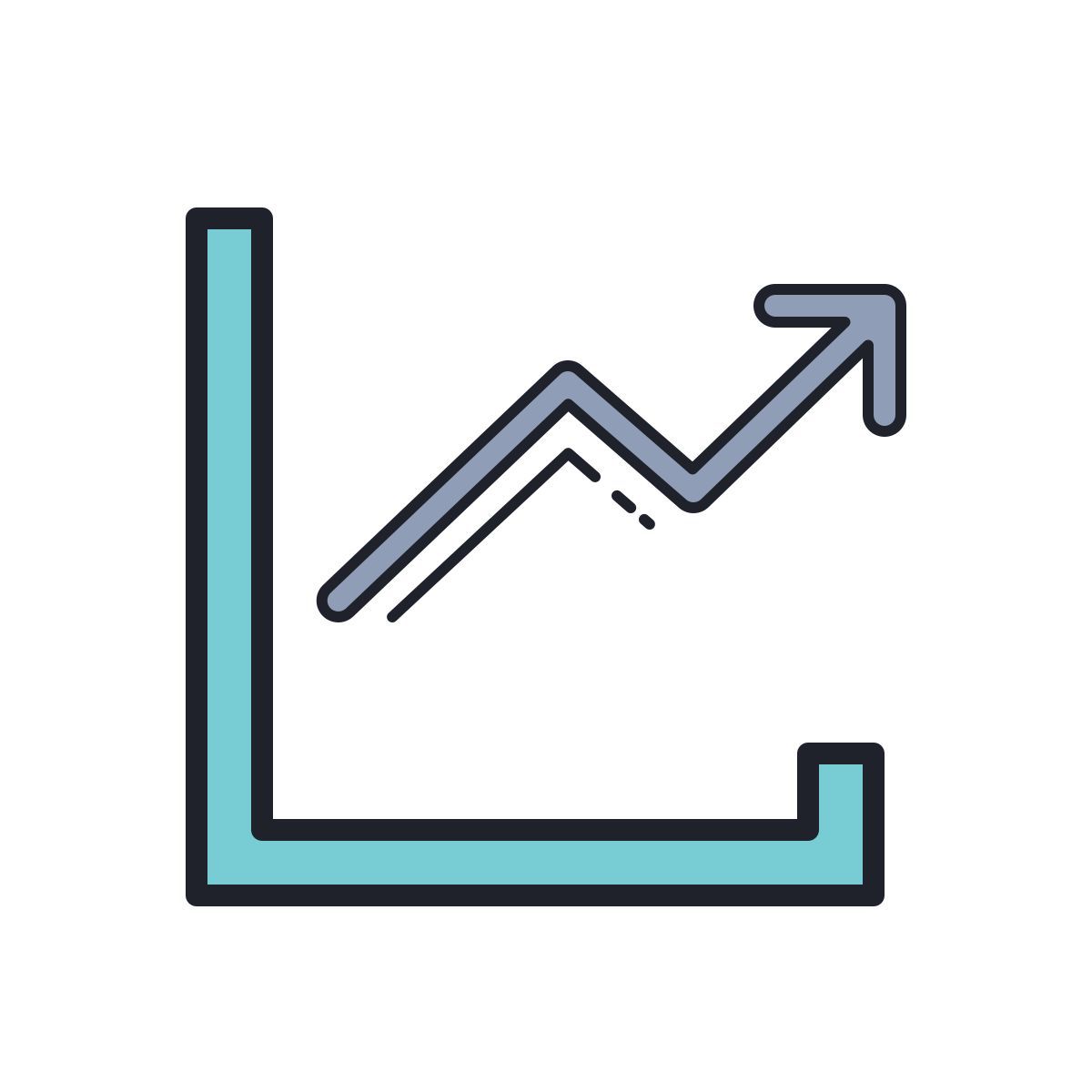 color hand drawn style graphique icon