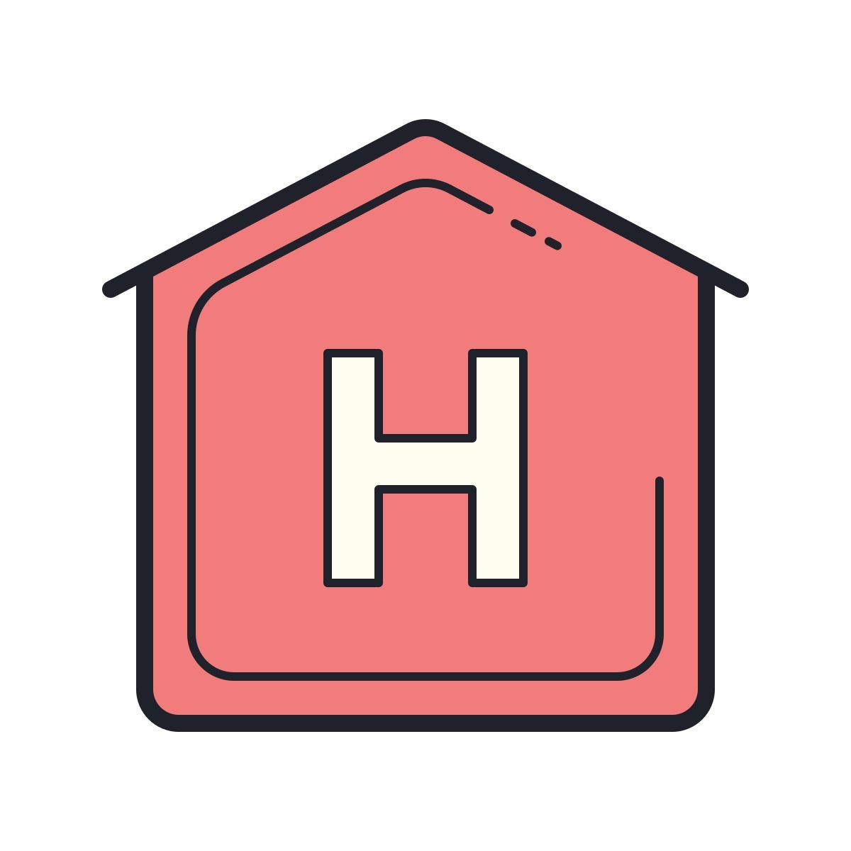 color hand drawn style ospedale 2 icon