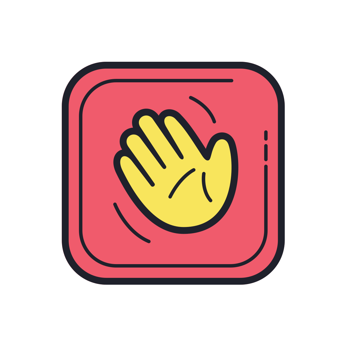 color hand drawn style houseparty  v2 icon