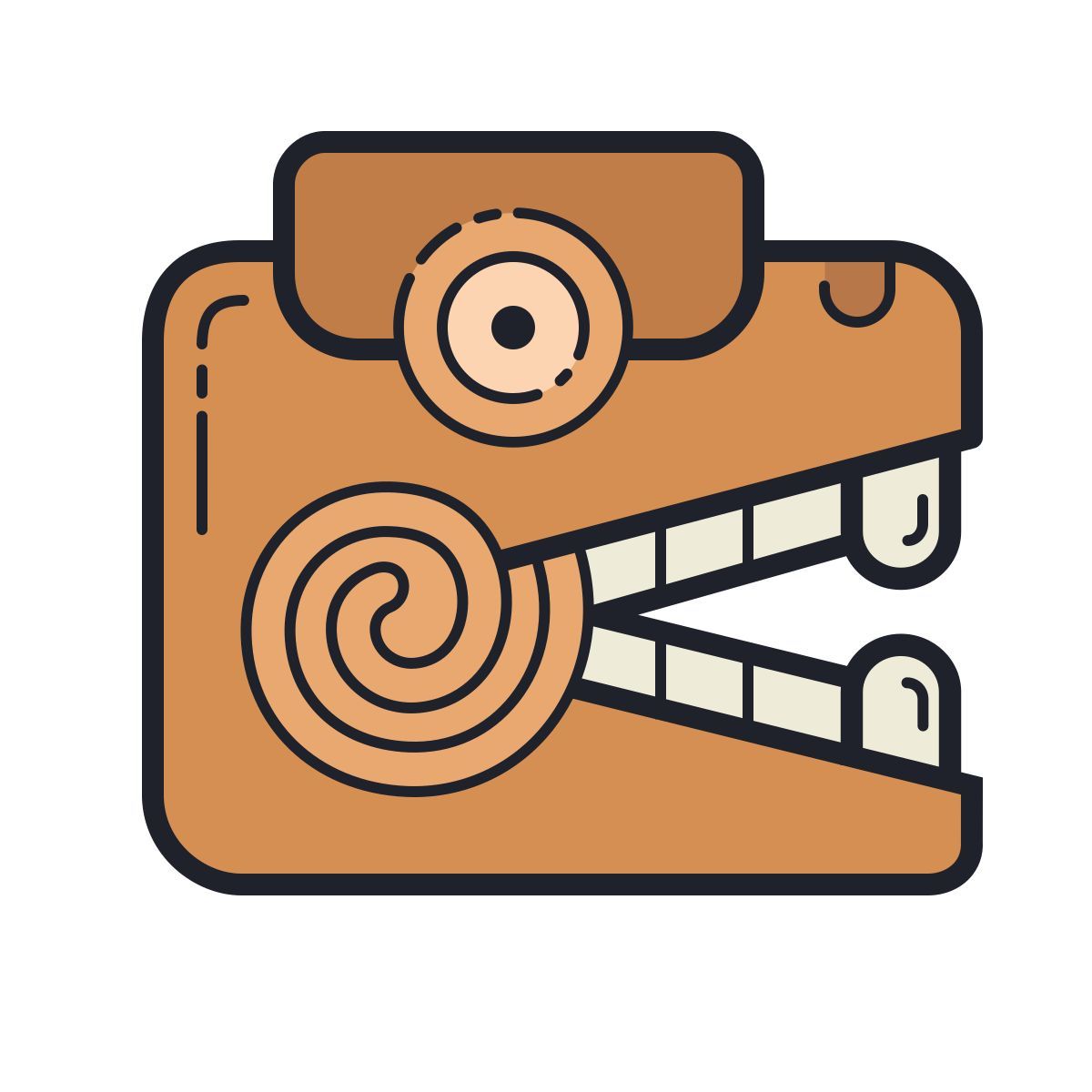 color hand drawn style sculpture maya icon