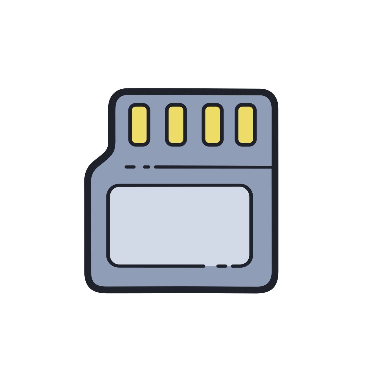 color hand drawn style 微型sd icon