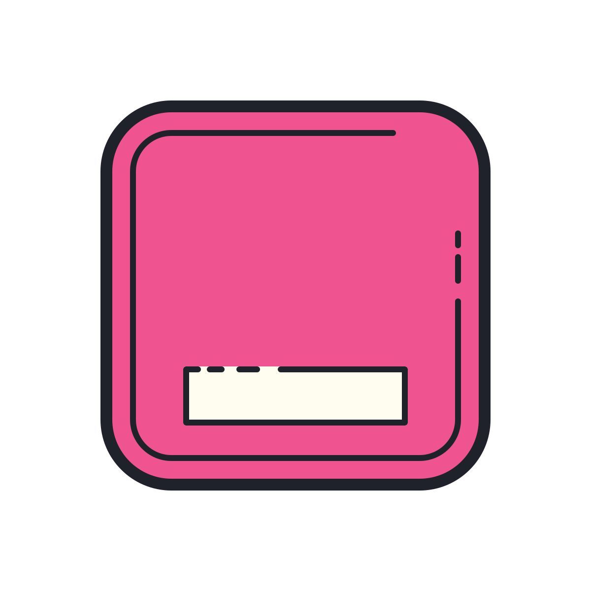 color hand drawn style ridurre a icona icon