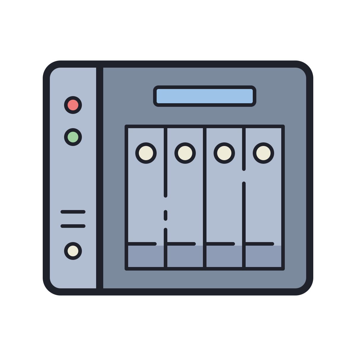 color hand drawn style nas icon