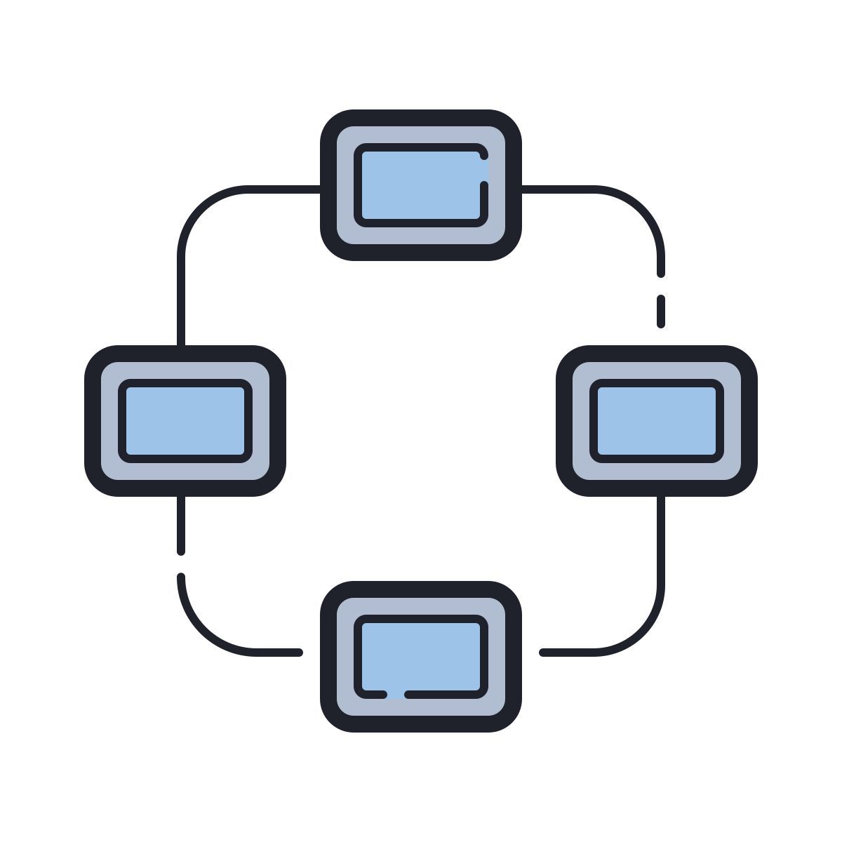 color hand drawn style 网络 icon