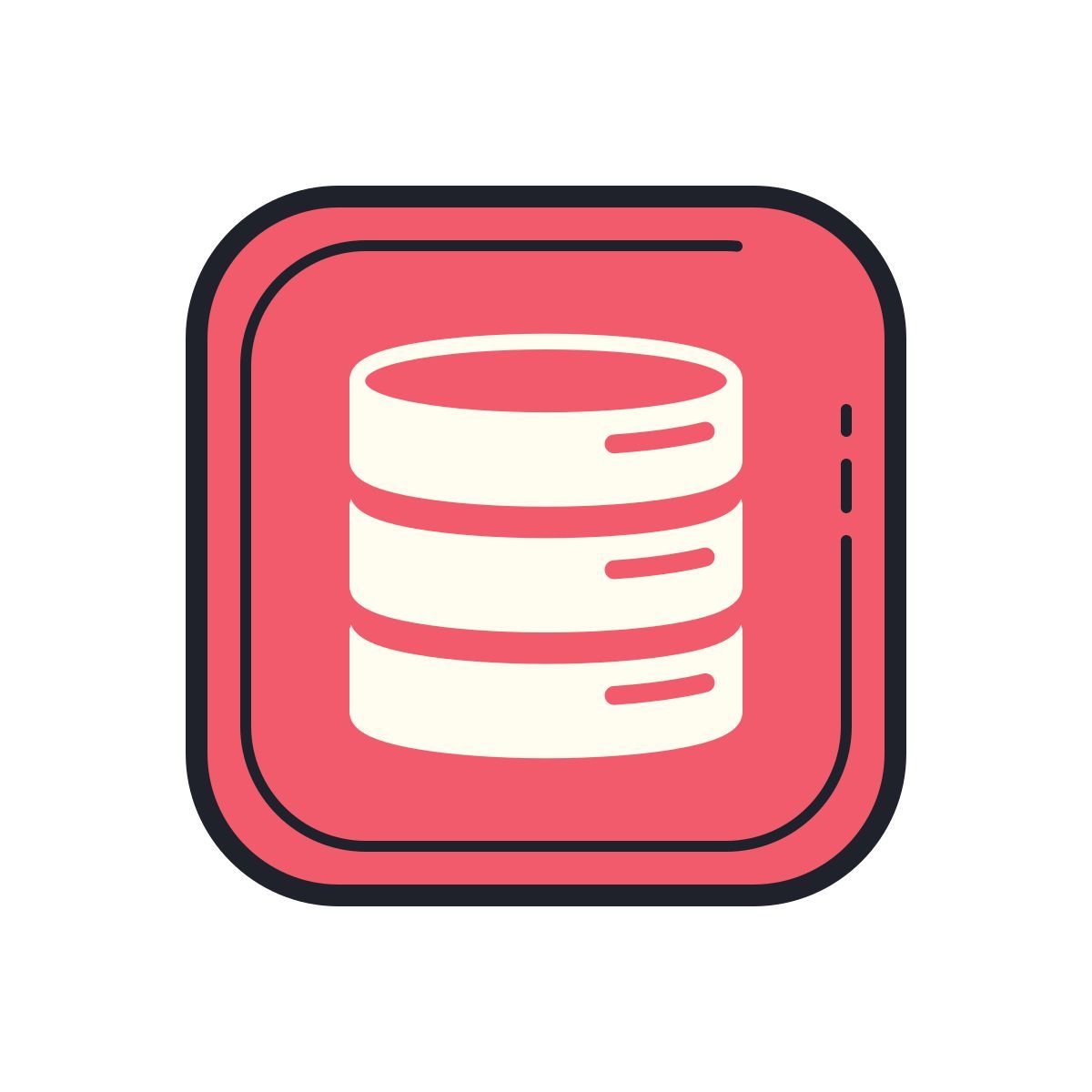 color hand drawn style oracle pl sql icon