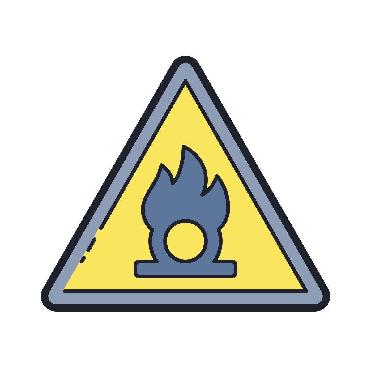 color hand drawn style 氧化物质 icon