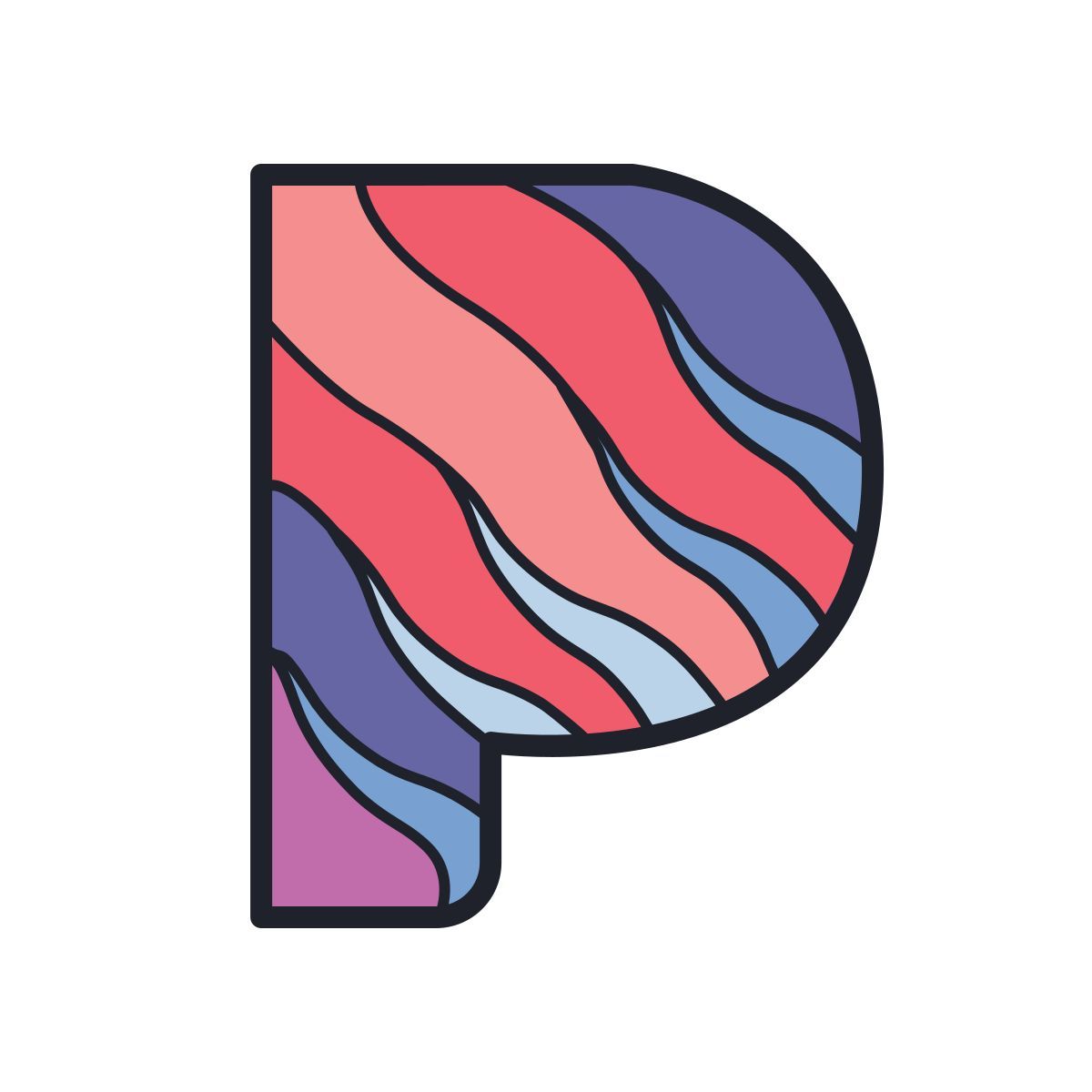 color hand drawn style app pandora icon