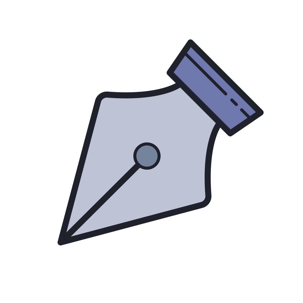 color hand drawn style stift icon