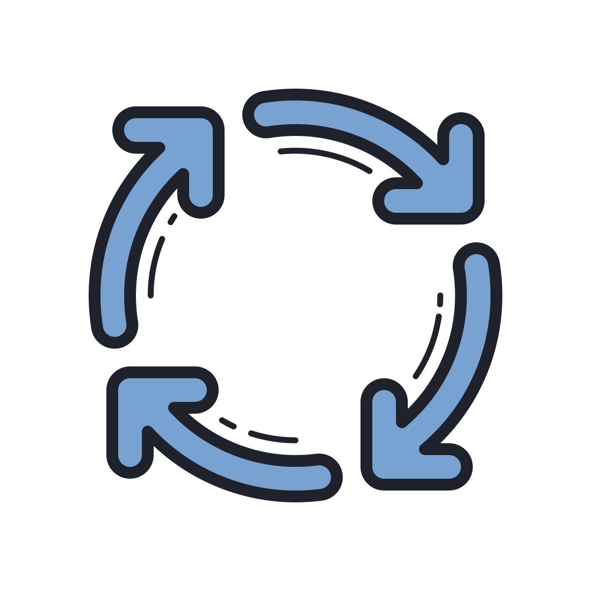 color hand drawn style processo icon