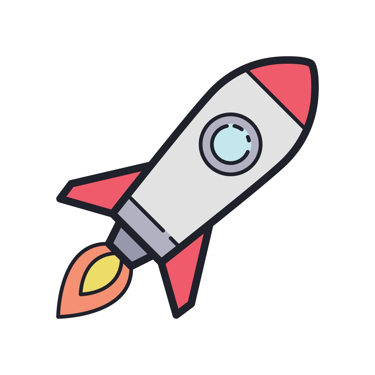 color hand drawn style startup icon