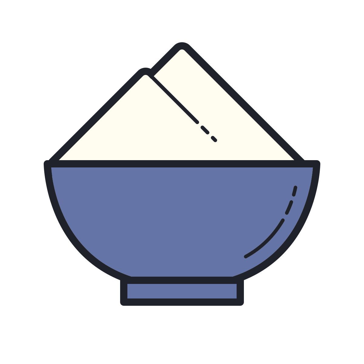 color hand drawn style salt icon