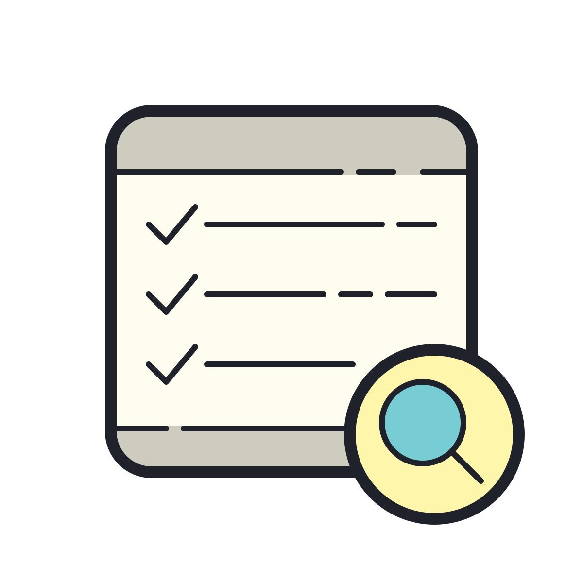 color hand drawn style recherche immobilière icon