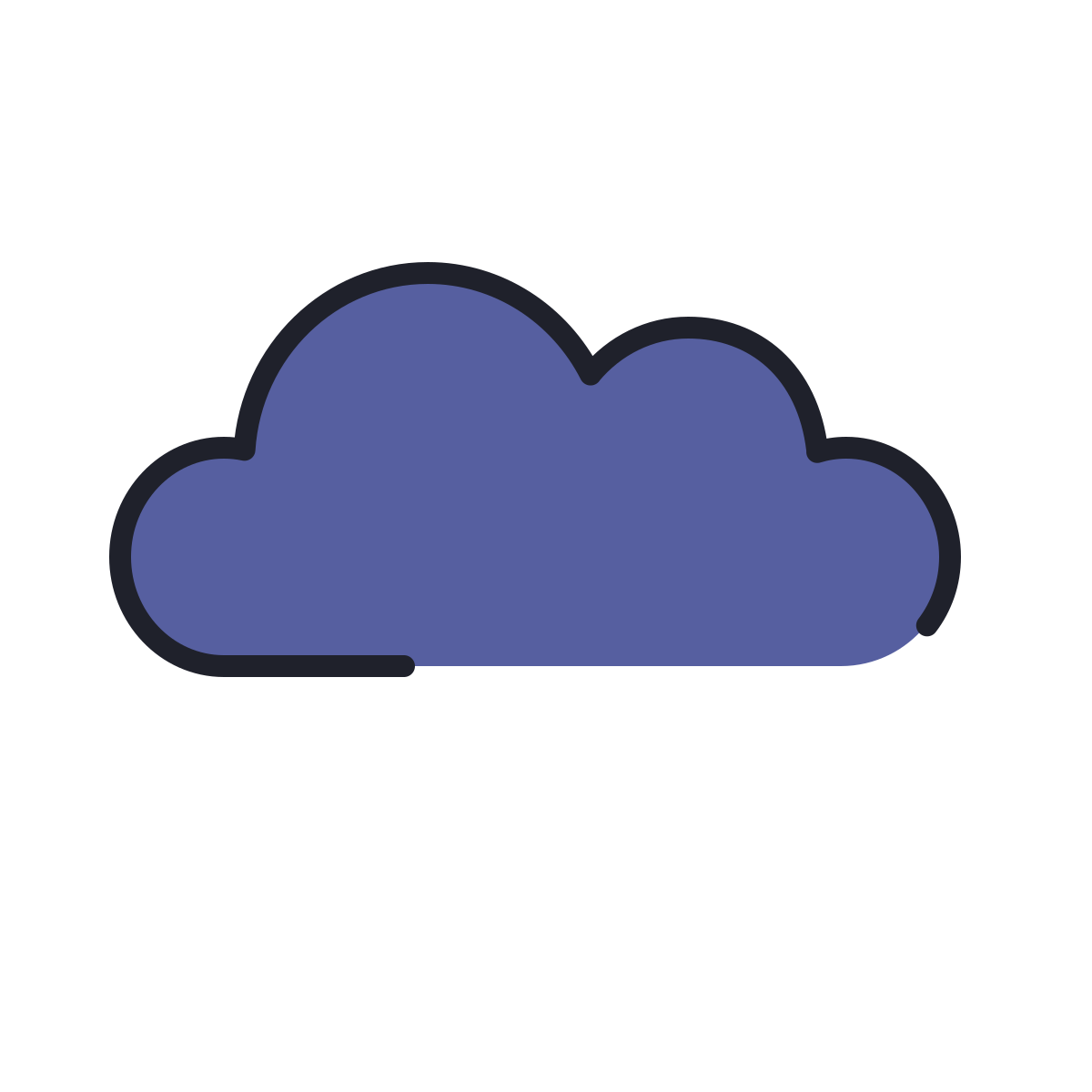 color hand drawn style storm  v2 icon
