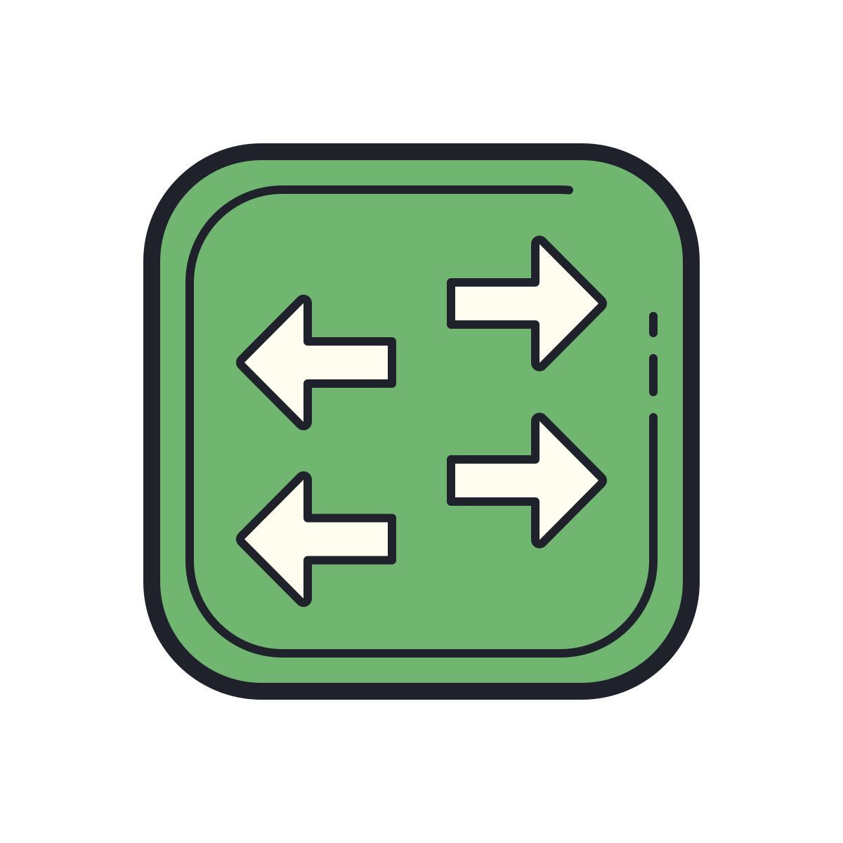 color hand drawn style switch icon
