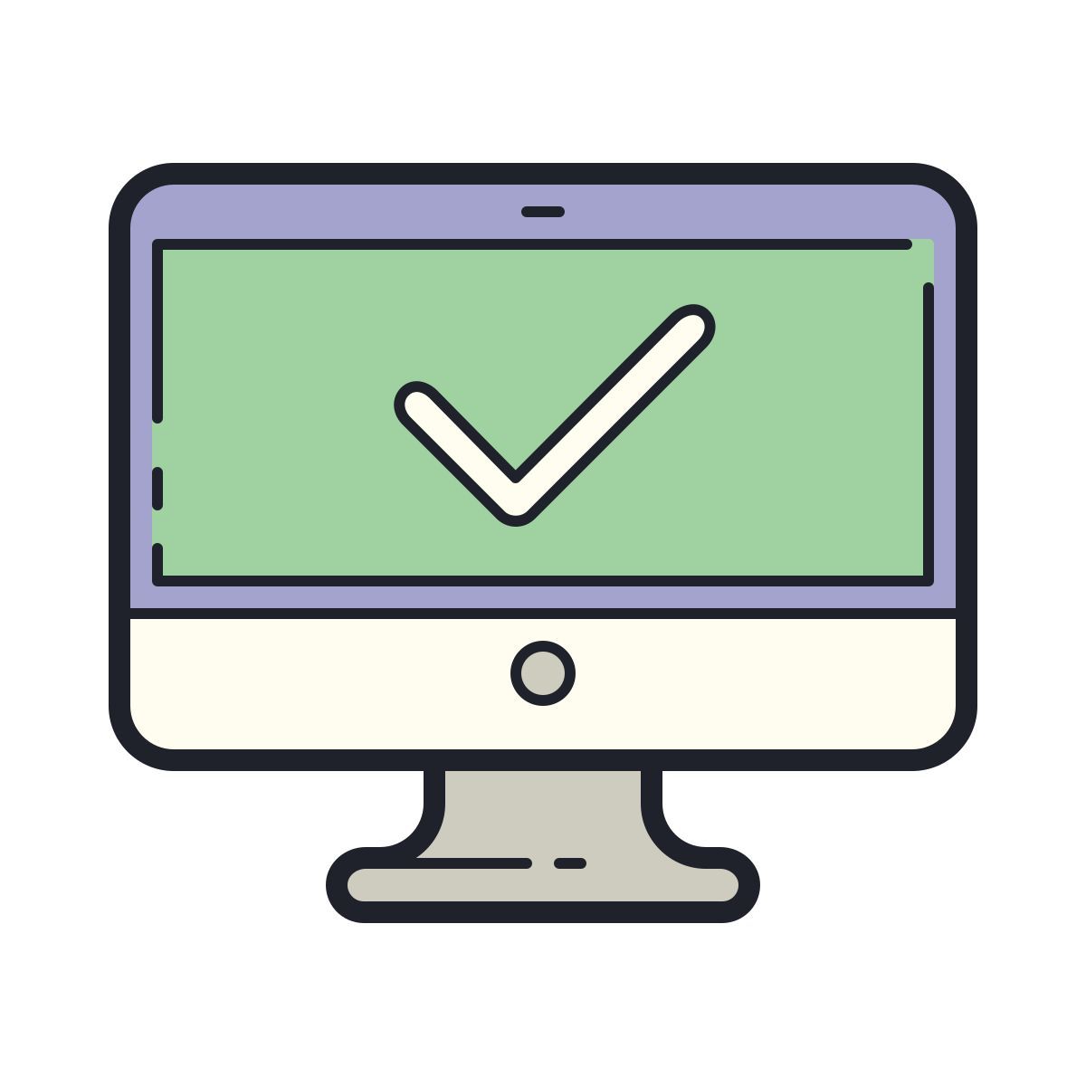 color hand drawn style système d'information icon