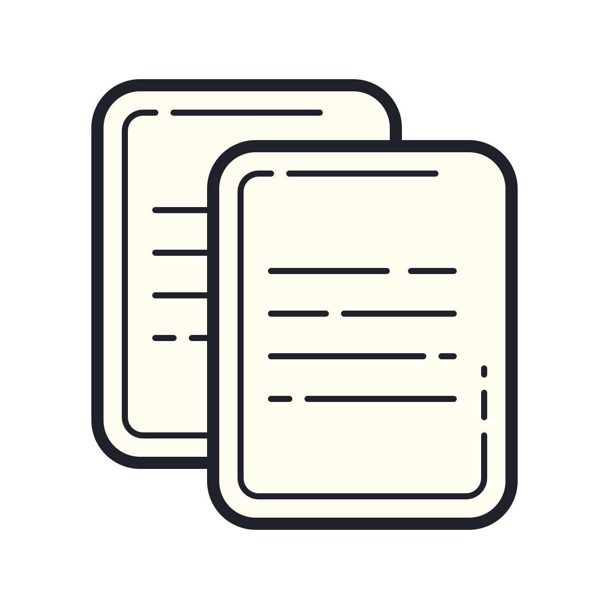 color hand drawn style terms and conditions icon