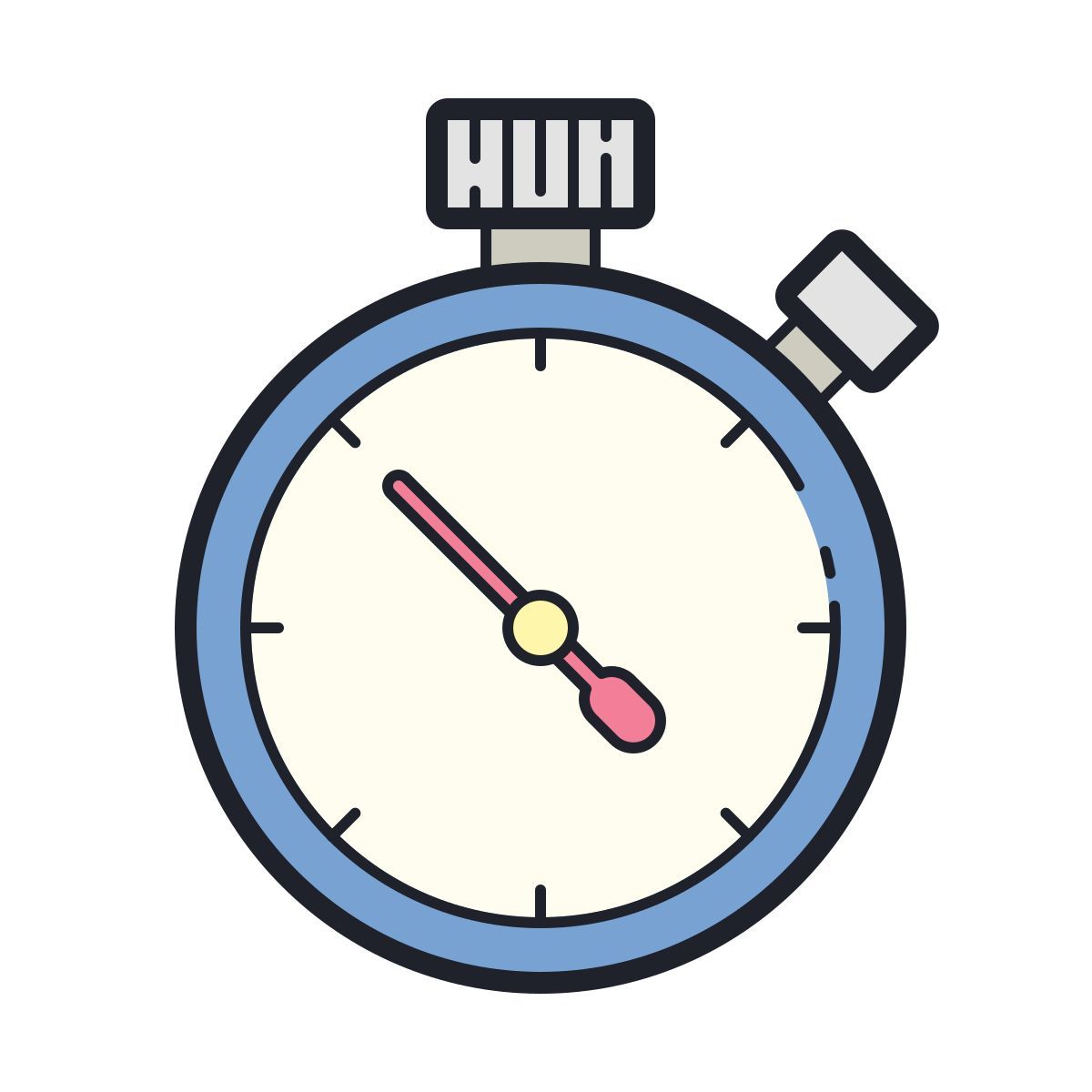 color hand drawn style 时间 icon