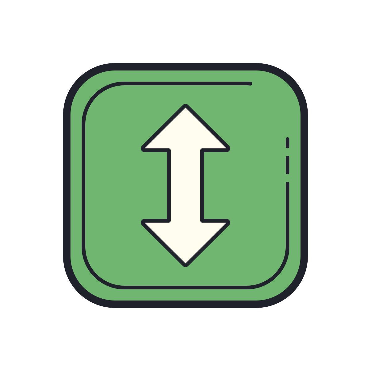 color hand drawn style torrent icon