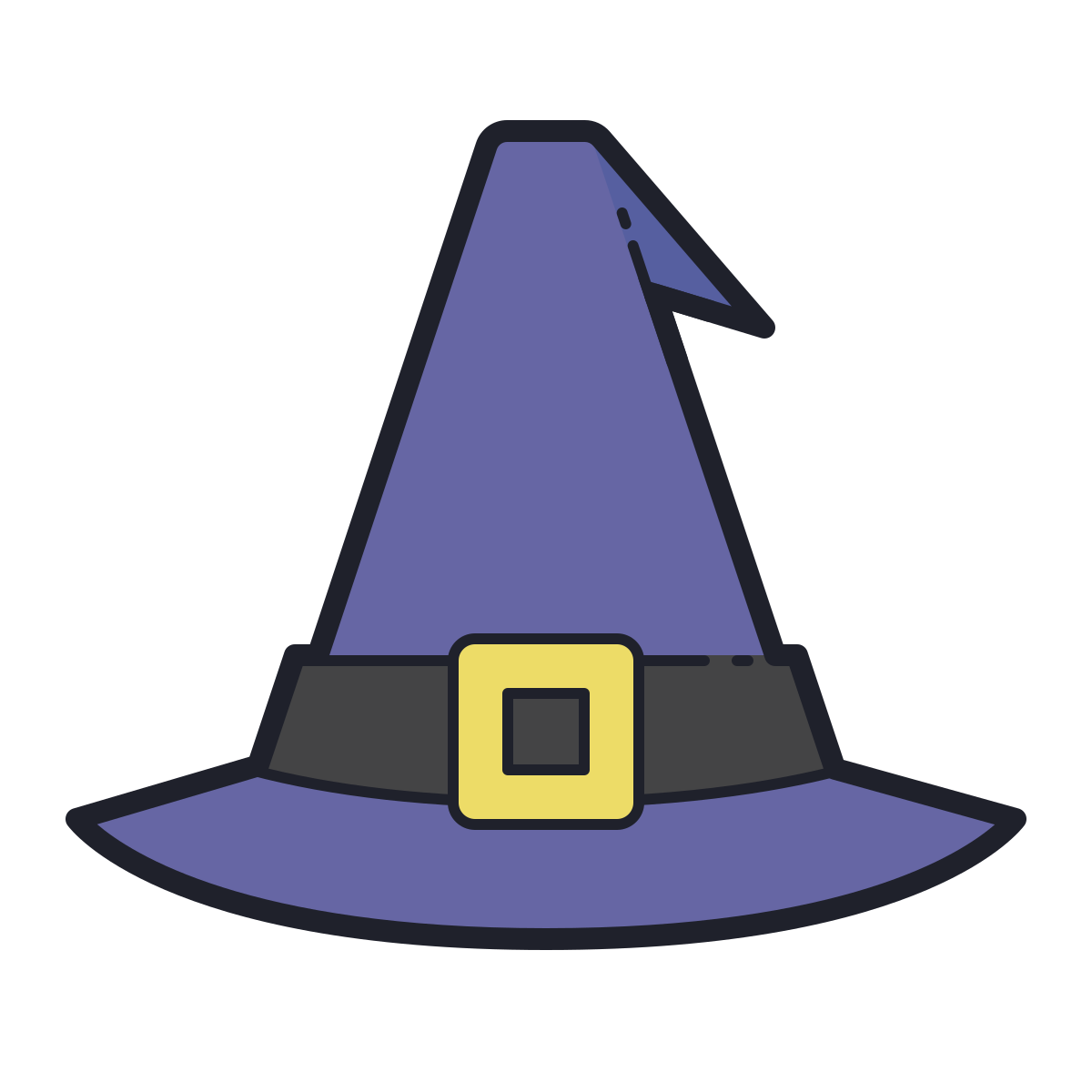 color hand drawn style witch icon