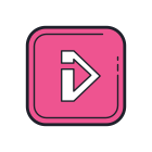 Bbc Player icon in Color Hand Drawn Style