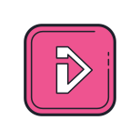 Bbc Player icon in Color Hand Drawn Style