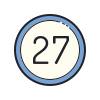 27 Circle icon
