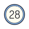 28 Circle icon