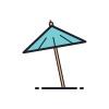 beach umbrella icon