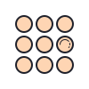 Circled Menu icon