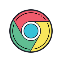 google chrome logo blue transparent