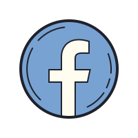 Iconos Social Media Color Hand Drawn Rojo