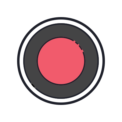 Bandicam icon in Color Hand Drawn Style