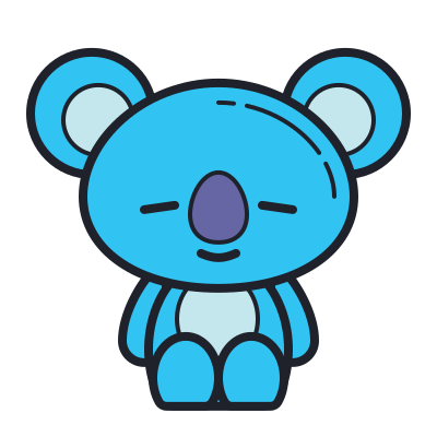 カラー手描き スタイルでの Bt21 Koya のアイコン