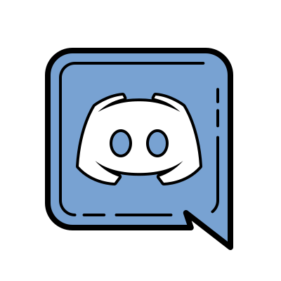 カラー手描き スタイルでの Discordの新しいロゴ のアイコン