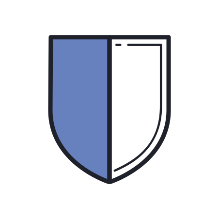 Bitwarden icon in Color Hand Drawn Style