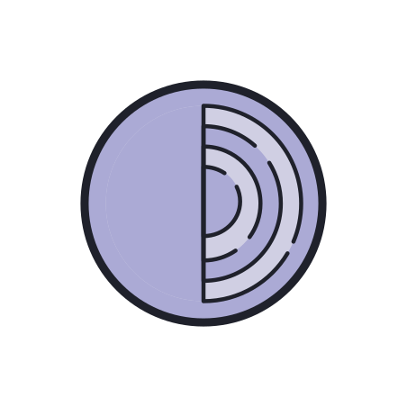 Tor Browser icon in Color Hand Drawn Style