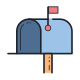 mailbox opened-flag-up icon