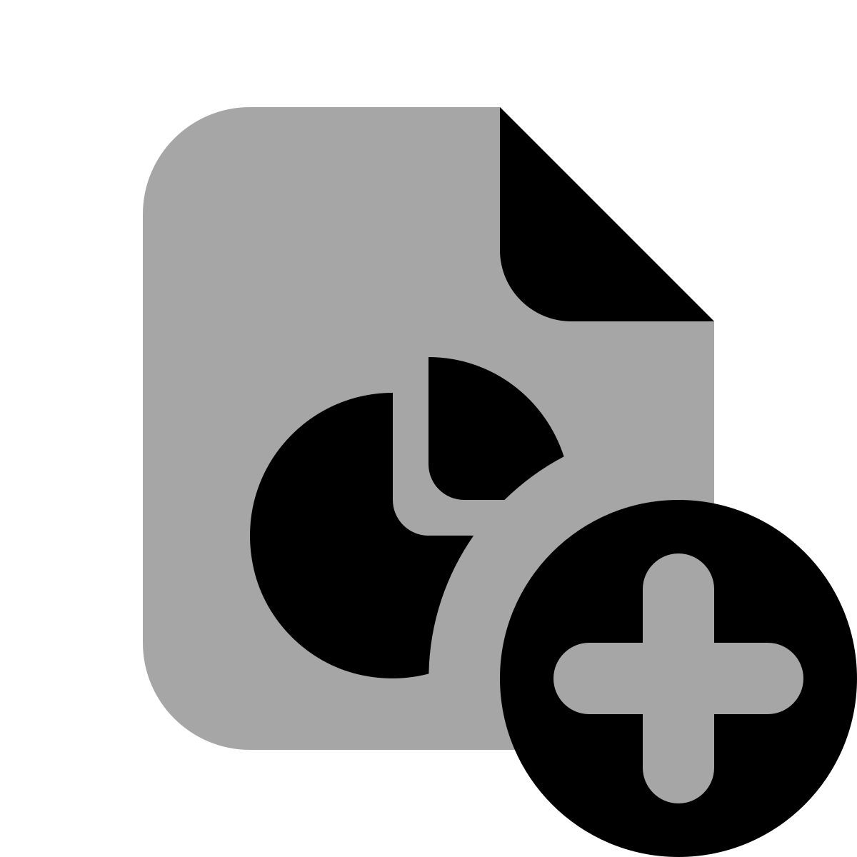 plumpy style add pie chart report icon