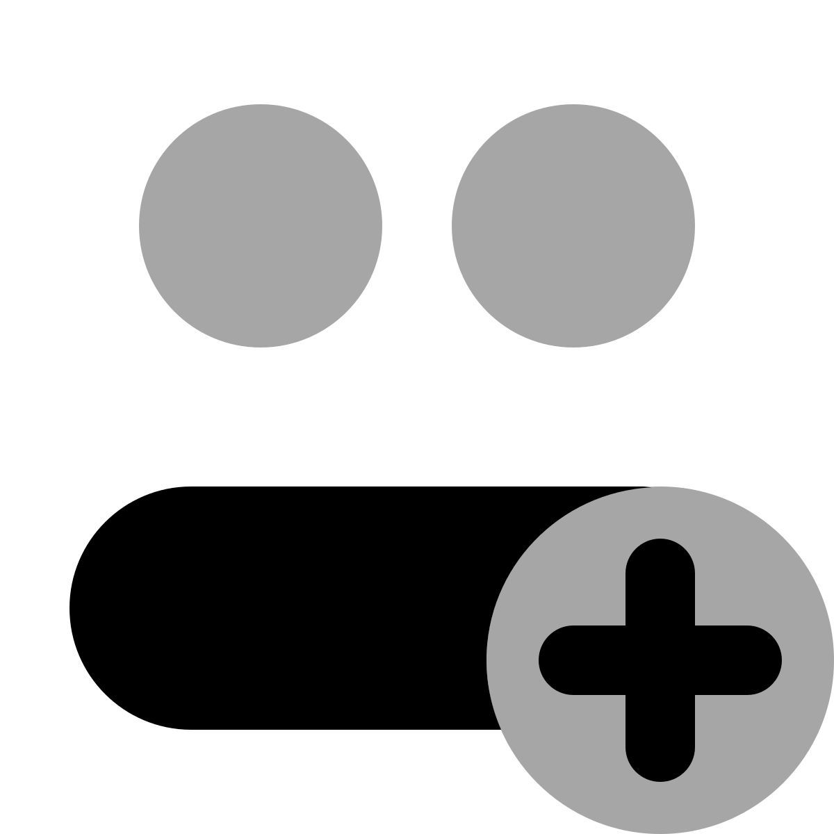 plumpy style aggiungi gruppo utente uomo uomo icon