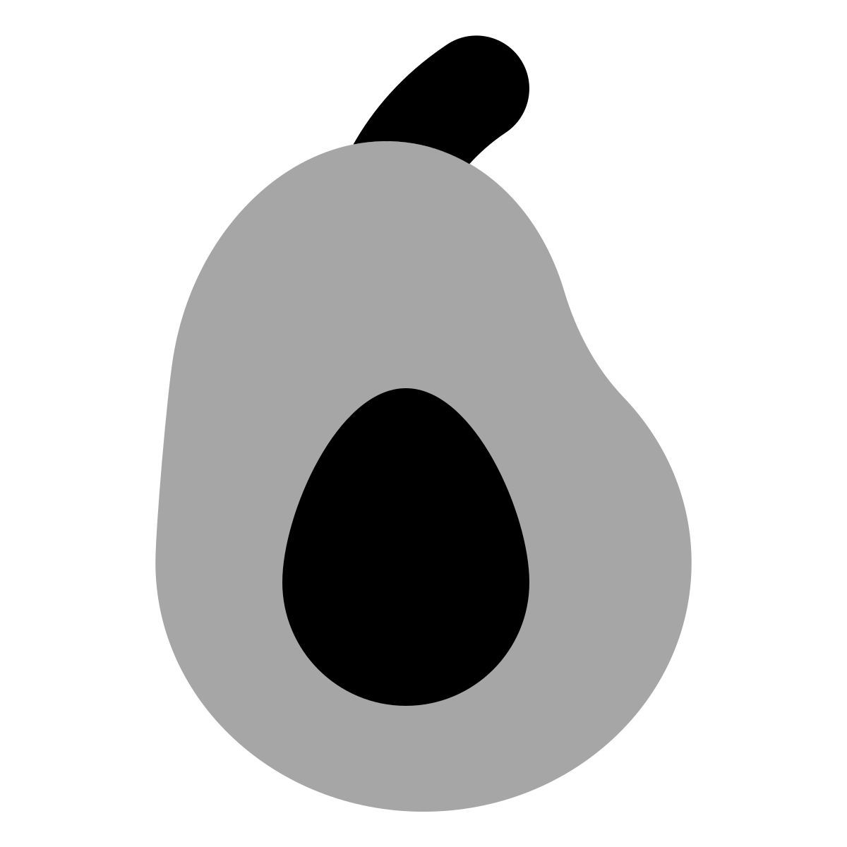 plumpy style avocado icon