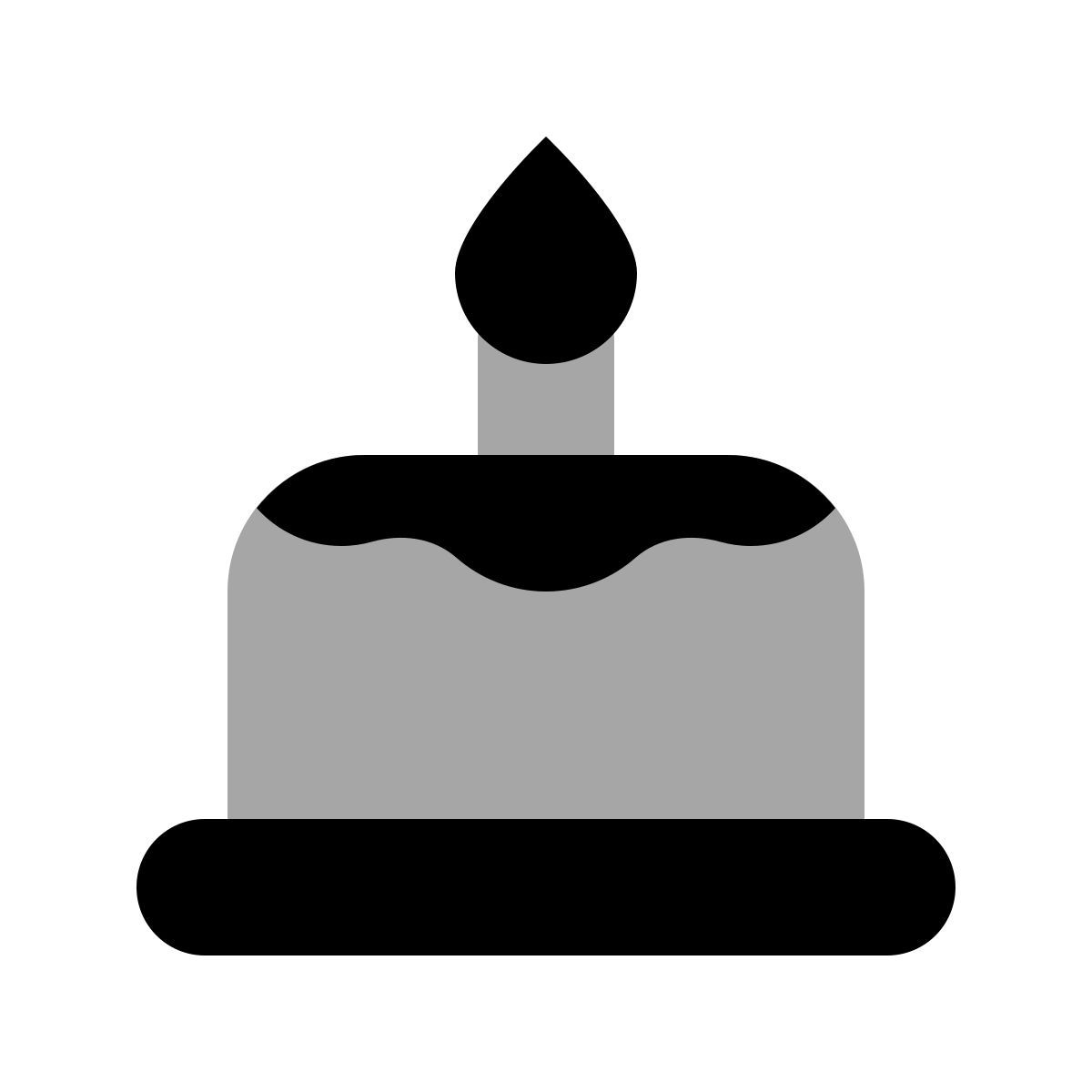 plumpy style birthday cake icon
