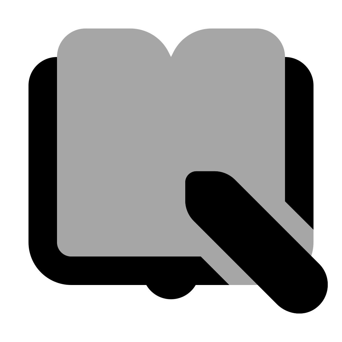 plumpy style 书本和铅笔 icon