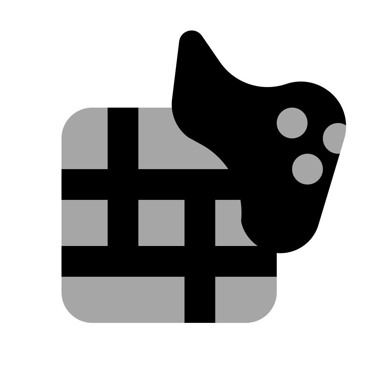 plumpy style chicken and waffle icon